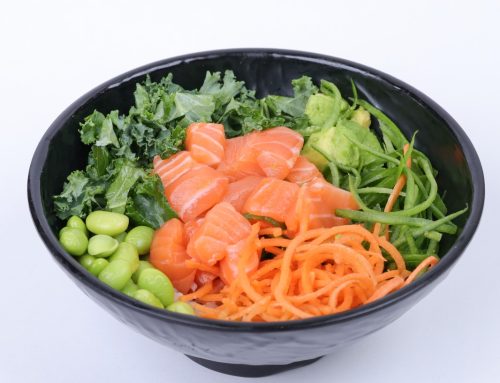 High protein salmon bowl