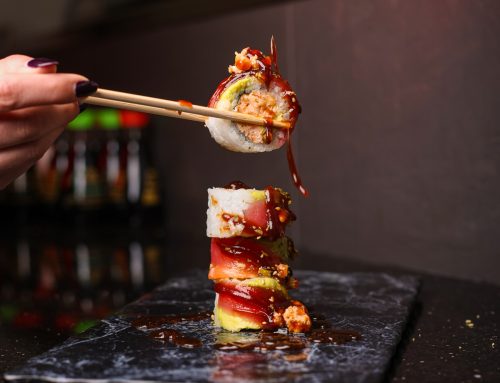 Premium Salmon & Avocado Sushi Roll